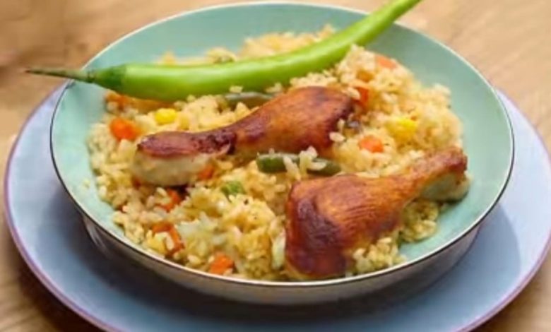 طريقة عمل صينية الأرز بالدجاج