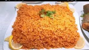 طريقة عمل الأرز الأحمر للسمك