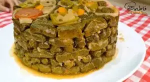 طريقة عمل محشي ورق العنب فاطمة ابو حاتي