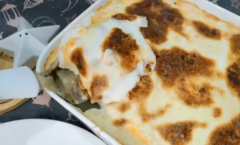 طريقة عمل المكرونة بالبشاميل فاطمة أبو حاتي