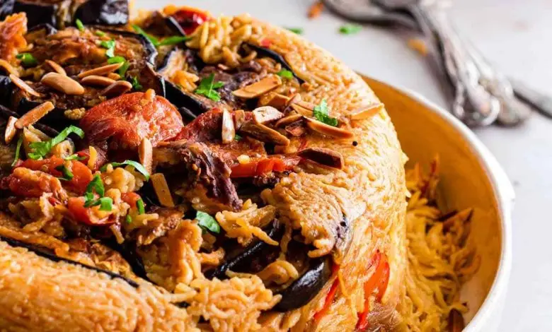 طريقة عمل مقلوبة اللحم