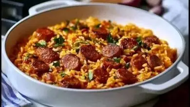 طريقة عمل الأرز بالسجق